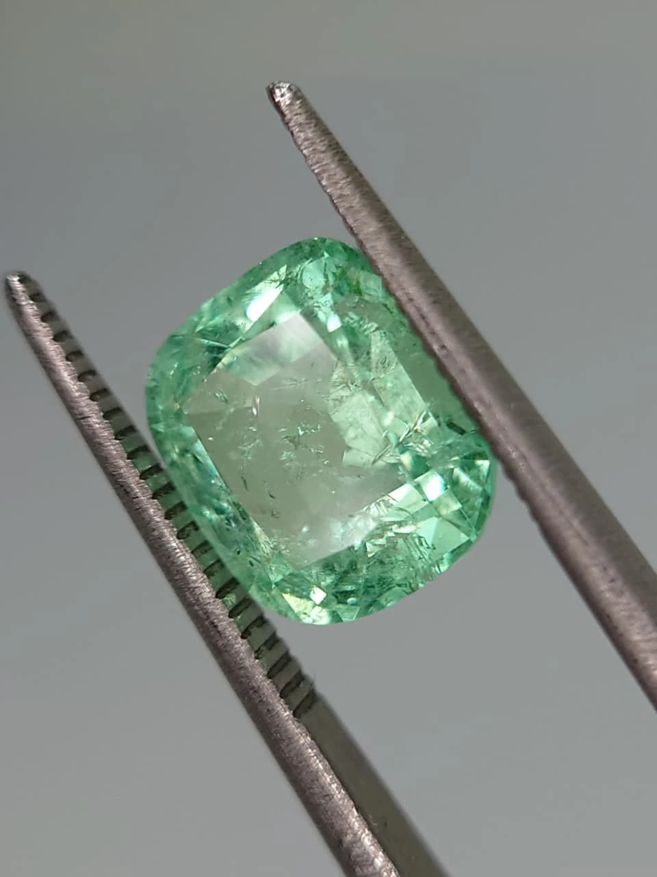 2.68ct Natural Cushion Cut Panjshir Emerald from Afghanistan — view 4